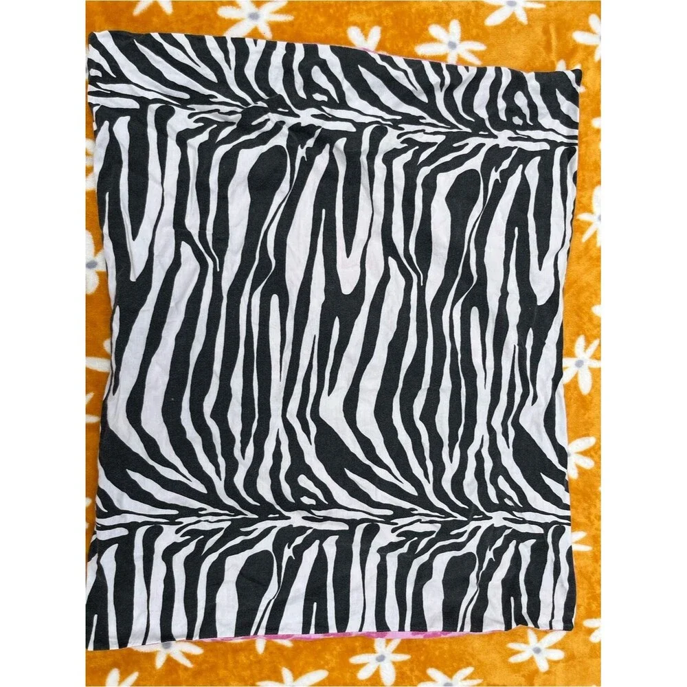 Almost Vintage Zebra Print Pink Leopard Print Shams Standard Pillowcases Y2k